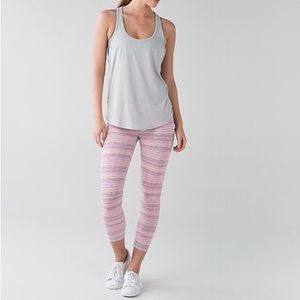 Lululemon Wonder Under Pant III *Luxstreme - Cyber Stripe Flash Light Menthol